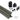 Aluminium paddle set 2 meter.  1 paddle + 1 verbindingspost